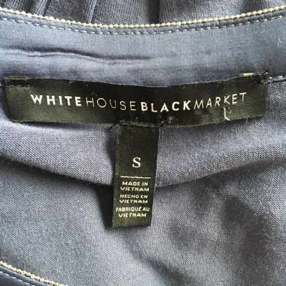 WHBM Blue Layered Long Sleeve Top - Picture 6 of 8